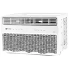 Front. Profile - 450 Sq. Ft. 10000 BTU Smart Window Air Conditioner - White.