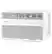 Front. Profile - 450 Sq. Ft. 10000 BTU Smart Window Air Conditioner - White.