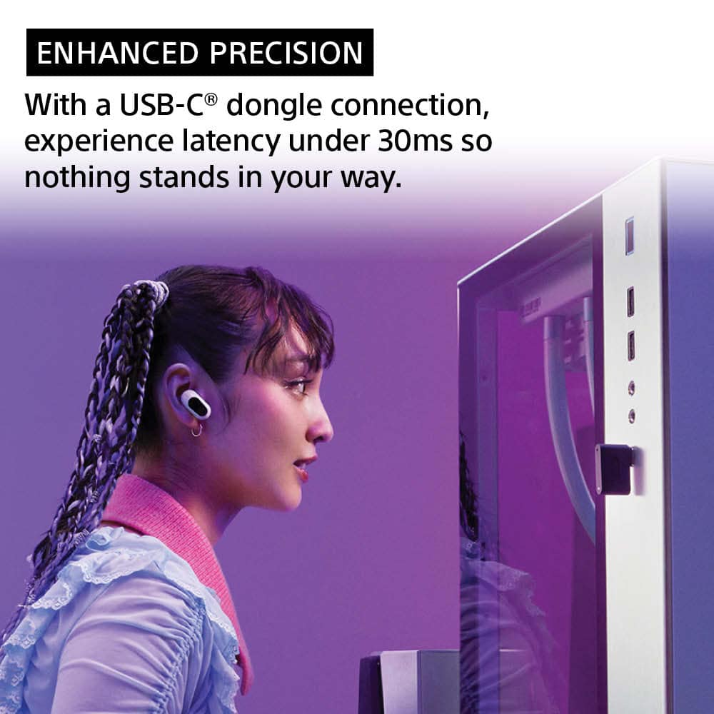 Enhanced Precision: With a USB-C dongle connection, experience latency under 30ms so nothing stands in your way.