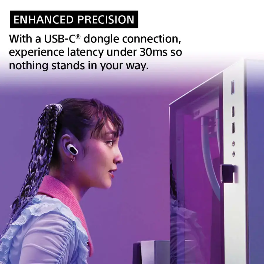 Enhanced Precision: With a USB-C dongle connection, experience latency under 30ms so nothing stands in your way.