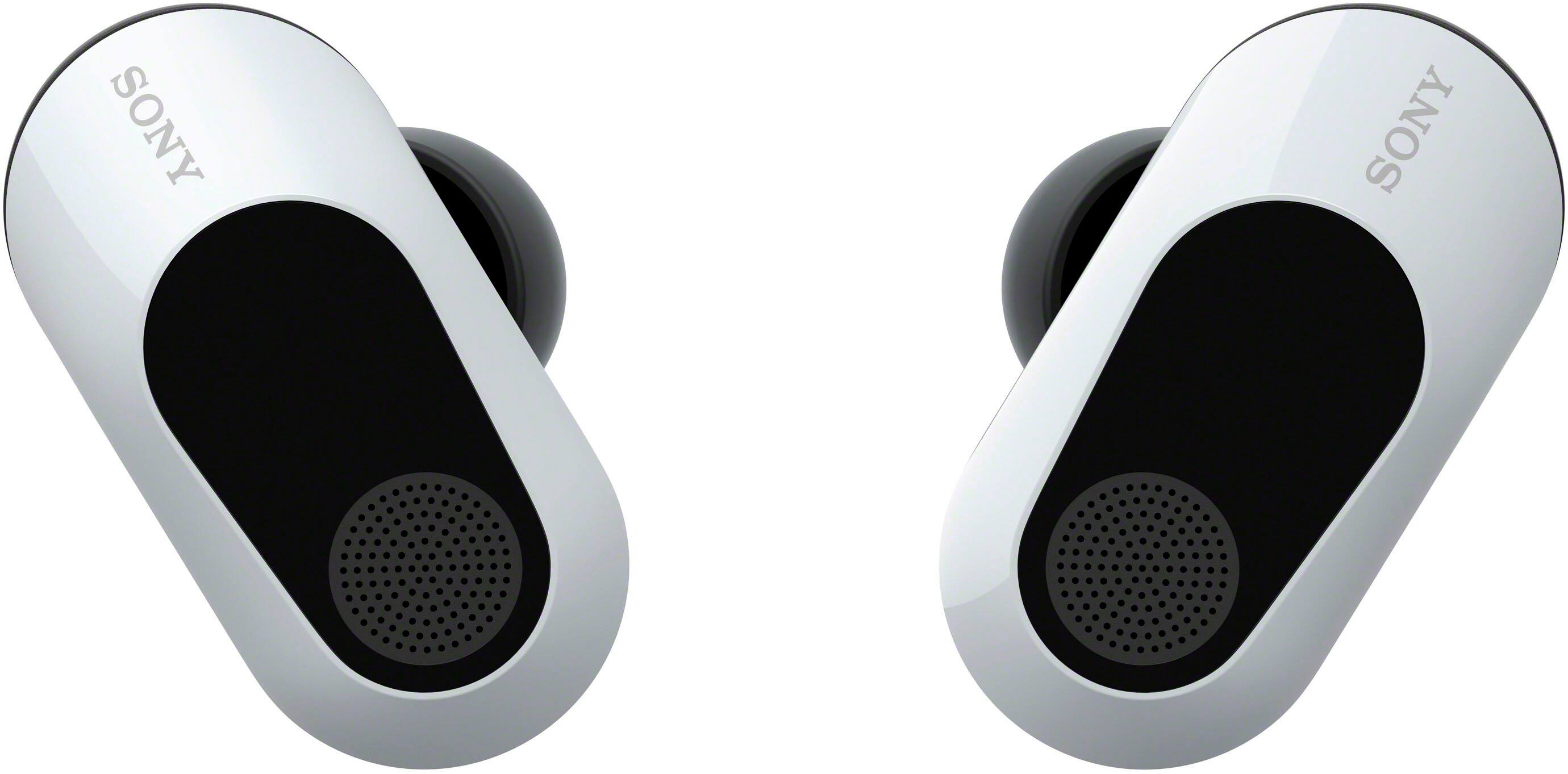 Left. Sony - INZONE Buds Truly Wireless Noise Canceling Gaming Earbuds for PC and PS5 - White.