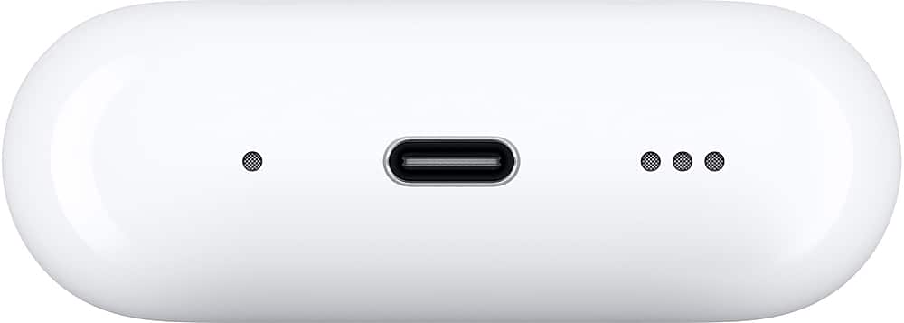 Alt View 14. Apple - Geek Squad Certified Refurbished AirPods Pro (2nd generation) with MagSafe Case (USB‑C) - White.