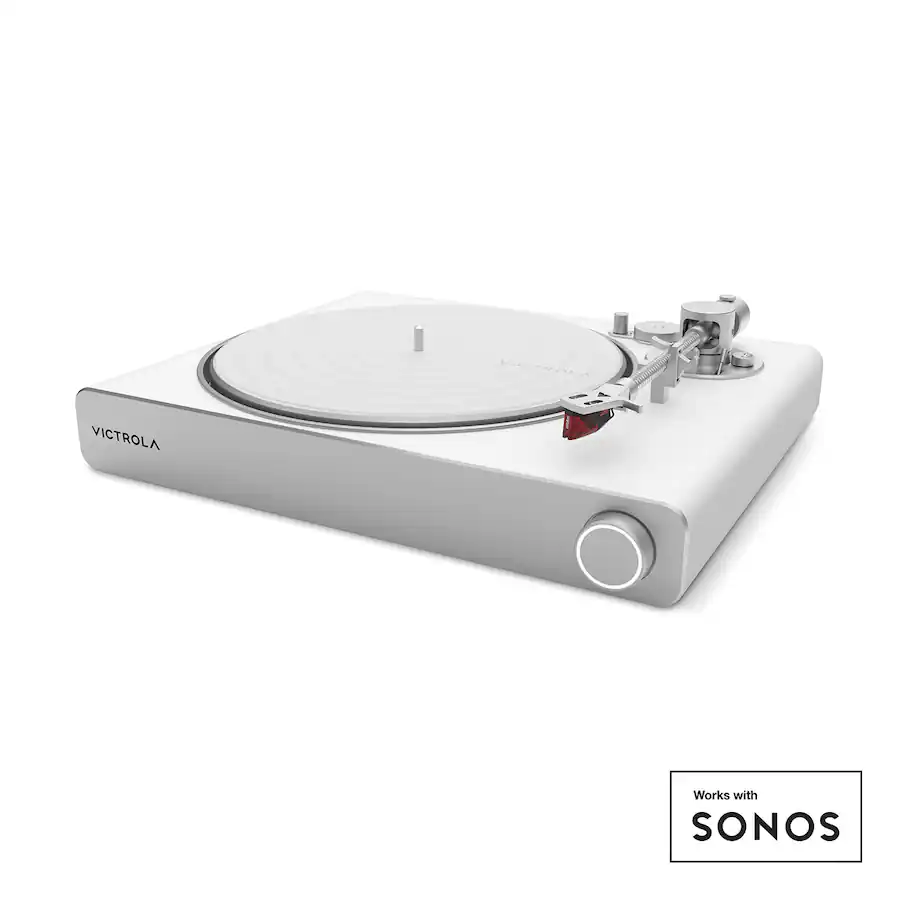 Victrola Stream Turntable Works with Sonos Pearl VPT-3000-WSL