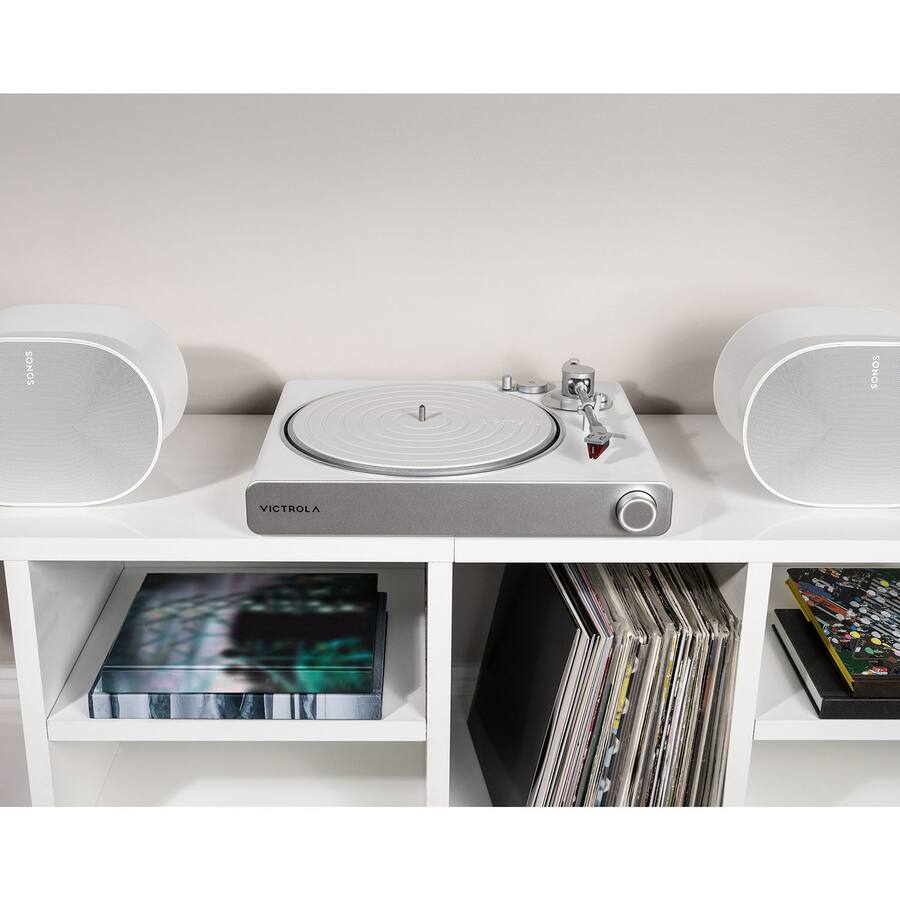 Victrola Stream Turntable Works with Sonos Pearl VPT-3000-WSL