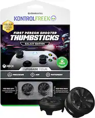 Steelseries KontrolFreek Thumbsticks Galaxy Edition Xbox One Controller Upgrade Your Precision + Aim Movement Mid-Rise Left and High-Rise Right Improves movement and control.