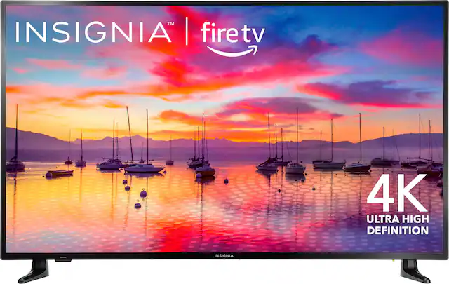 Front. Insignia™ - 55" Class F30 Series LED 4K UHD Smart Fire TV - Black.