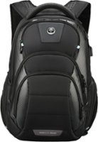 Swissdigital Design - Circuit Pro Notebook Backpack with Integrated USB Charging Port/RFID Protection - Black - Front_Zoom