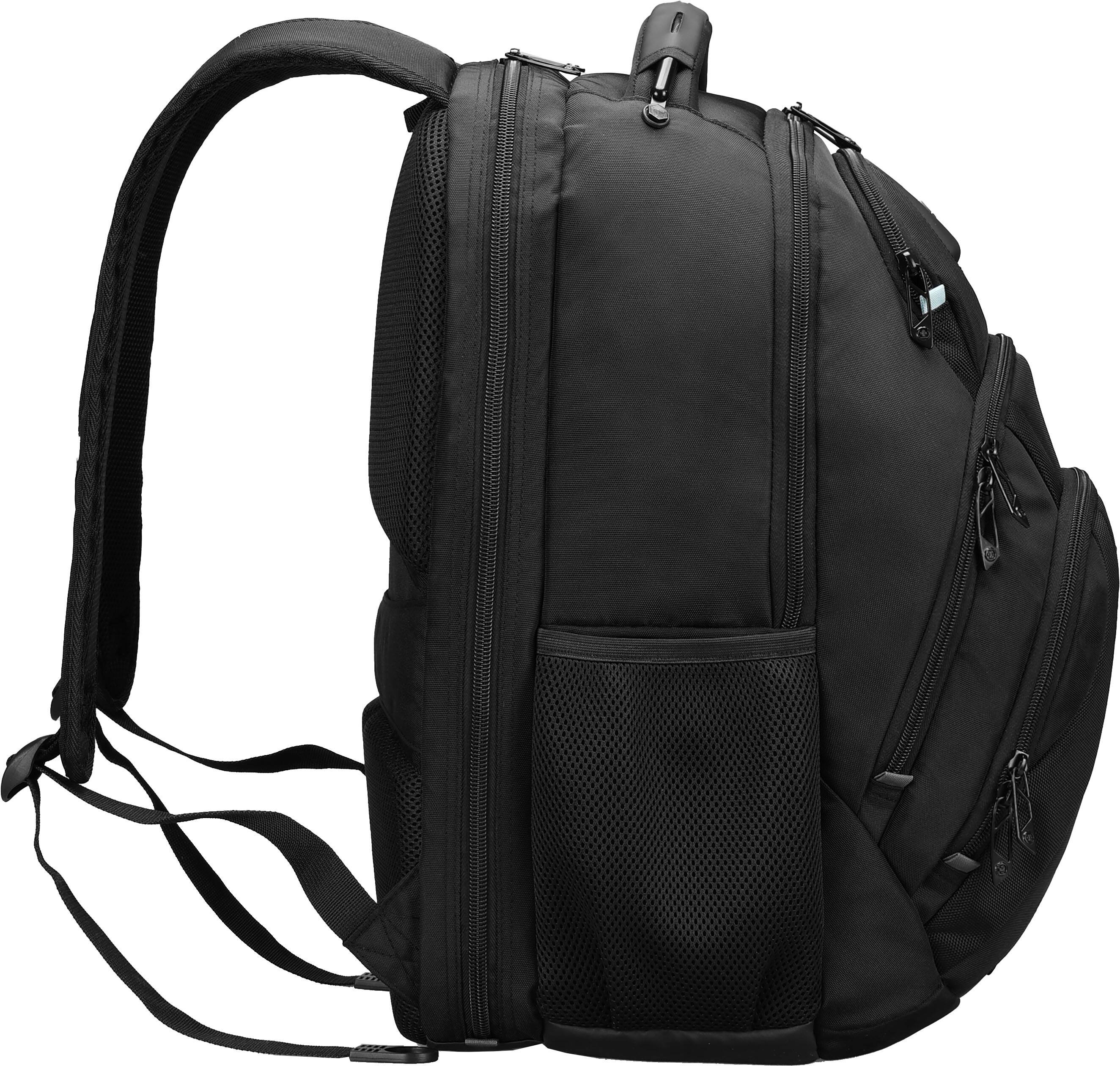 Alt View 12. Swissdigital Design - Pixel Pro Notebook Backpack with Integrated USB Charging Port/RFID Protection - Black.