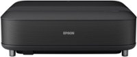 Epson - LS650 4K PRO-UHD Ultra Short Throw 3-Chip 3LCD Laser Projector, 3600 Lumens, 60”-120", Setting Assistant App, Android TV - Black - Front_Zoom