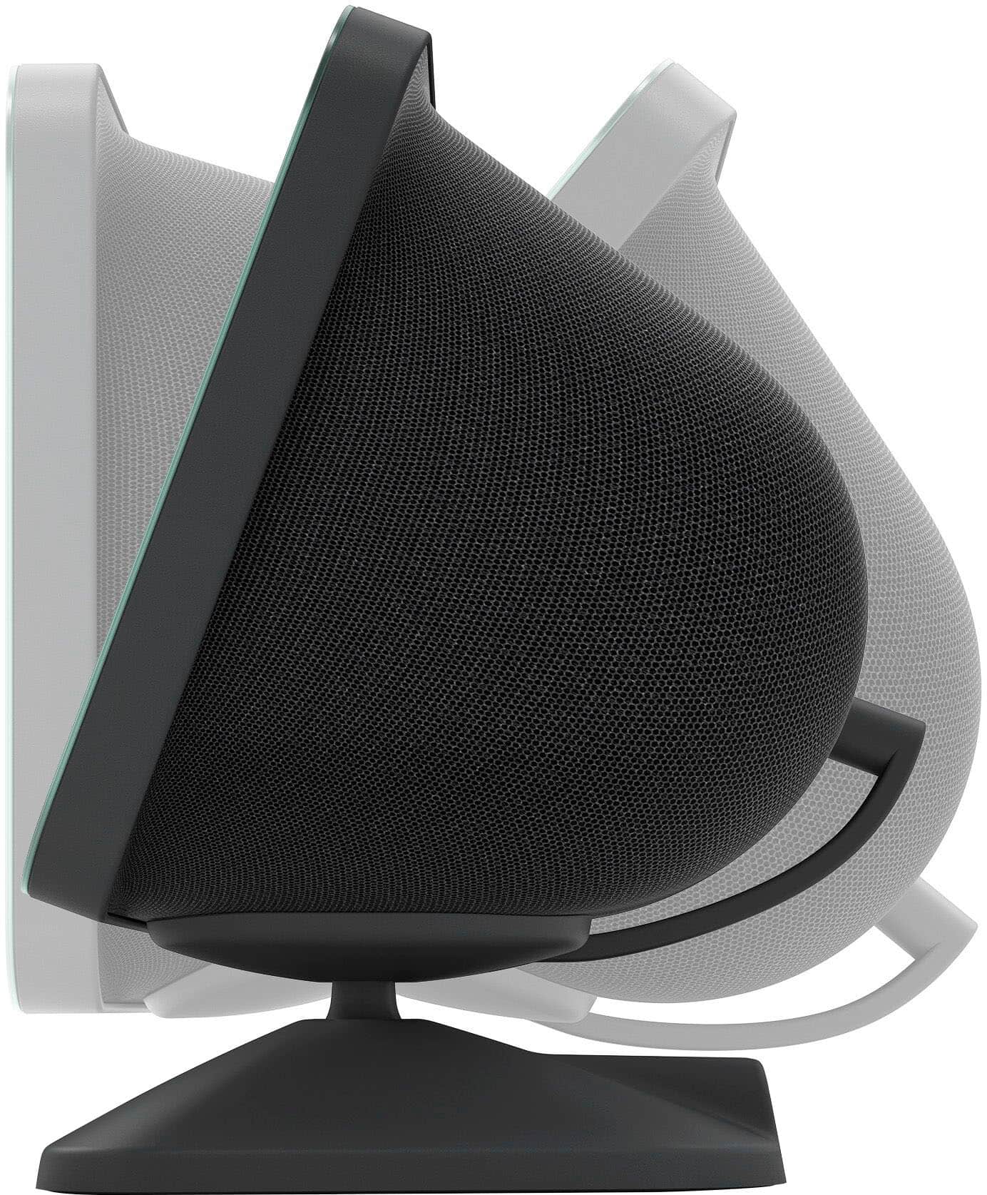 Left. Amazon - Echo Show 8 (3rd Gen) Adjustable Stand with USB-C Charging Port - Black.