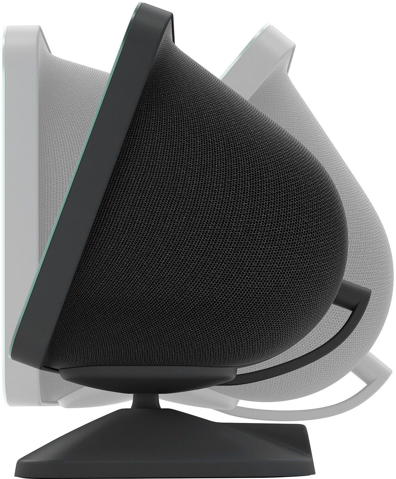 Left. Amazon - Echo Show 8 (3rd Gen) Adjustable Stand with USB-C Charging Port - Black.