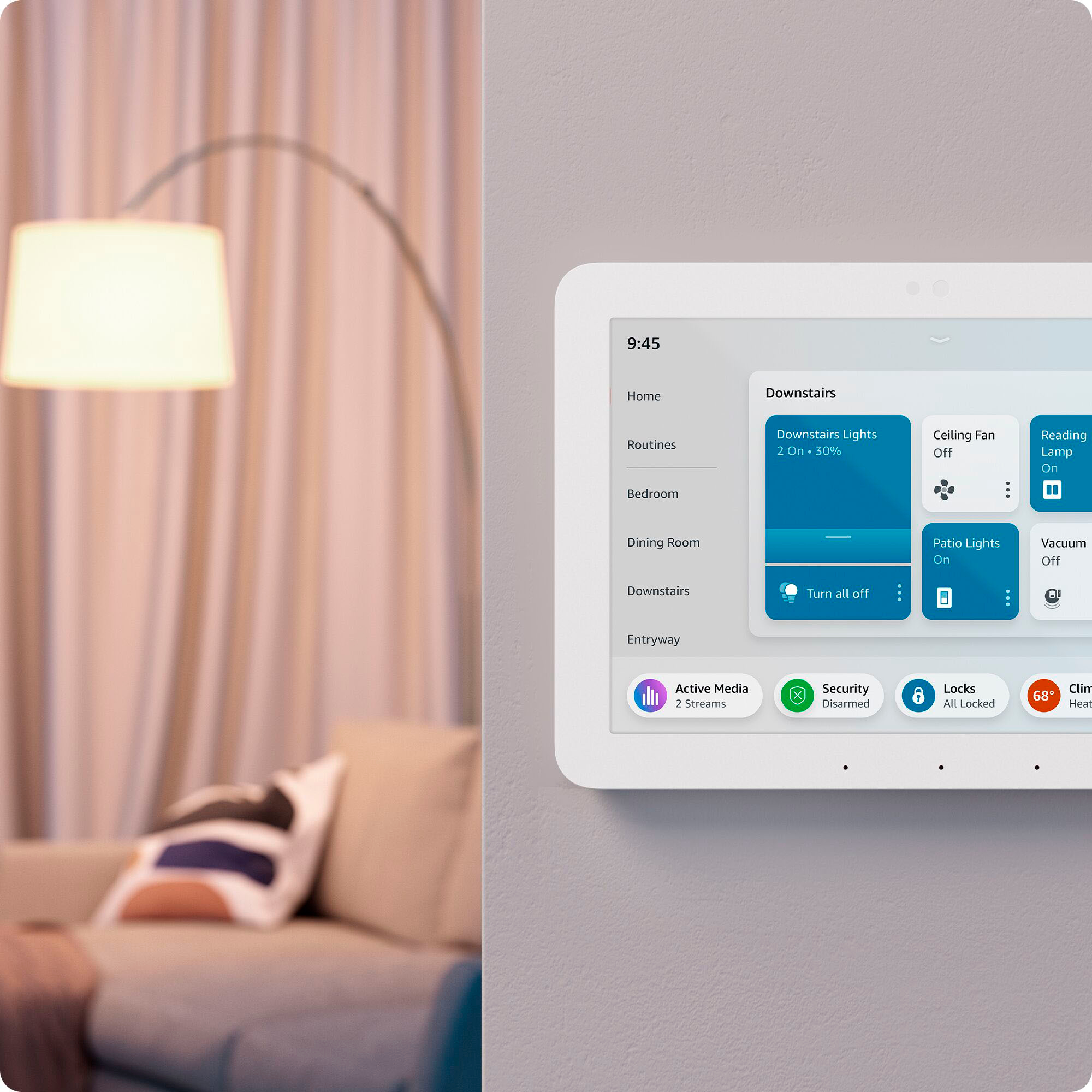Echo Hub Smart Home Control Panel with Alexa White B0BCR7M9KX - Best  Buy