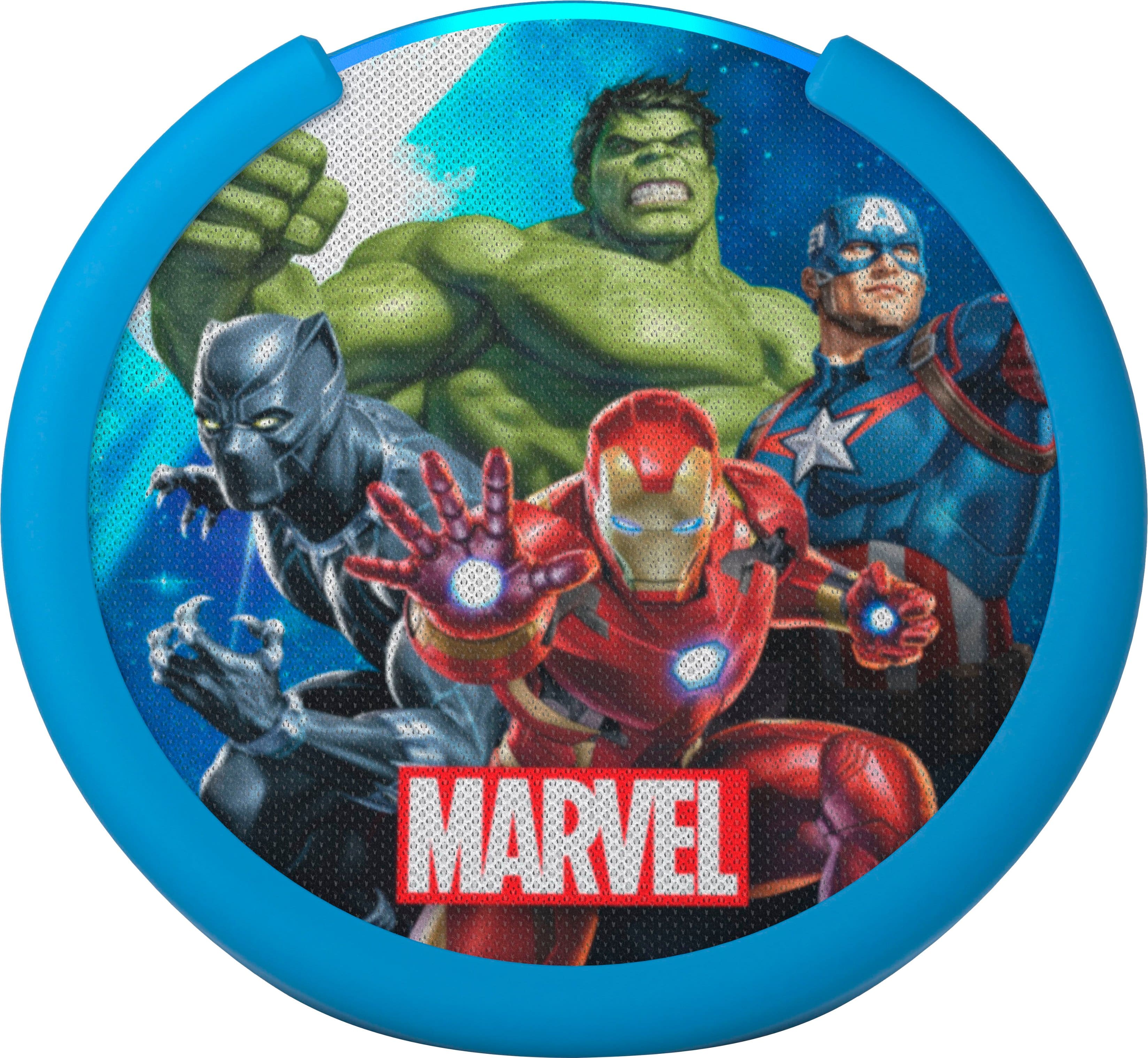 Amazon - Echo Pop Kids Smart Speaker with Alexa - Marvel's Avengers - Front_Zoom