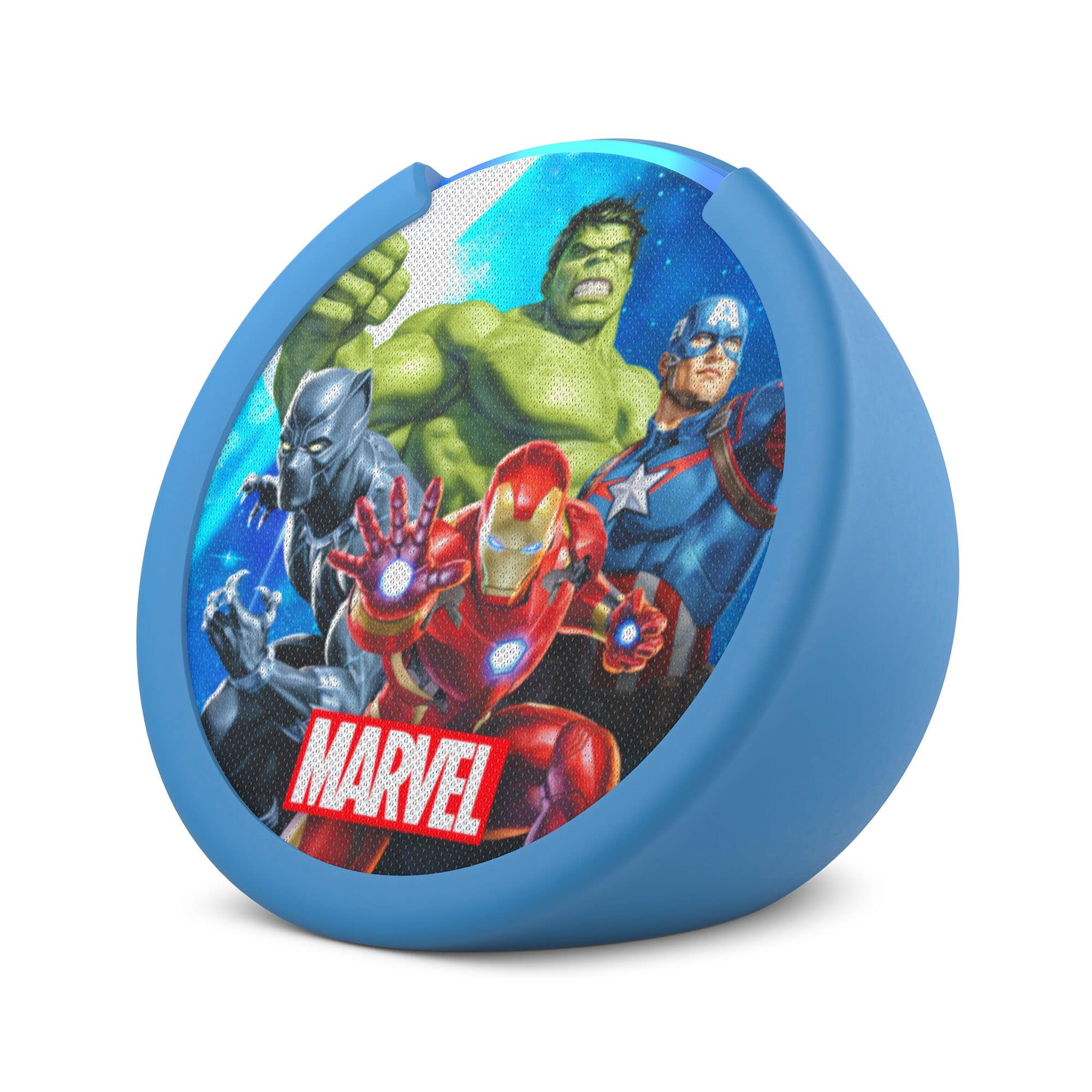 Alt View 15. Amazon - Echo Pop Kids Smart Speaker with Alexa - Marvel's Avengers.