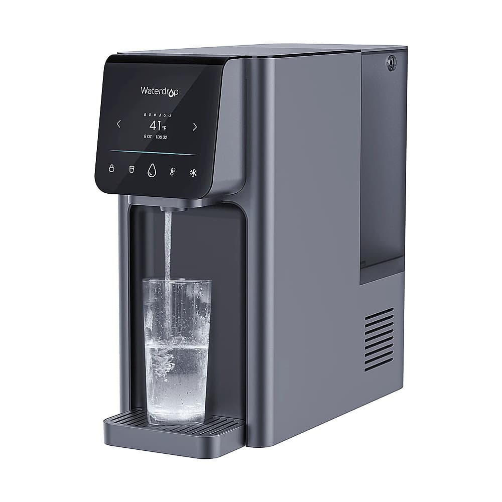 Waterdrop - A1 Countertop Reverse Osmosis Hot/Cold Water - Black - Angle_Zoom