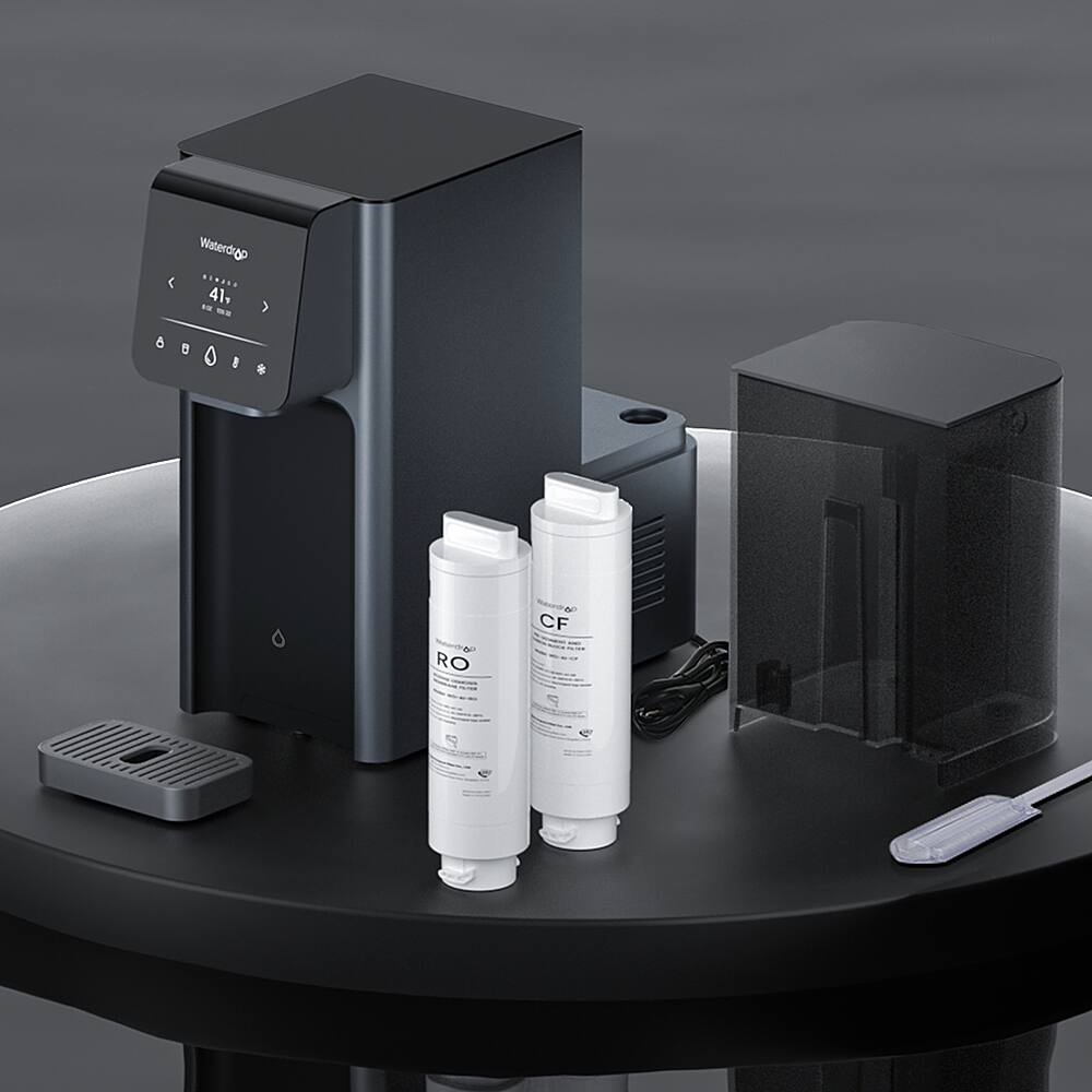 Alt View 15. Waterdrop - A1 Countertop Reverse Osmosis Hot/Cold Water - Black.