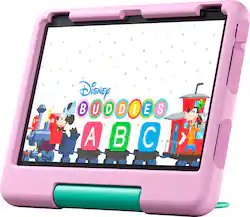 Amazon - Fire HD 10 Kids - 10.1" Tablet (2023 Release) - 32GB with Wi-Fi - Pink - Front_Zoom