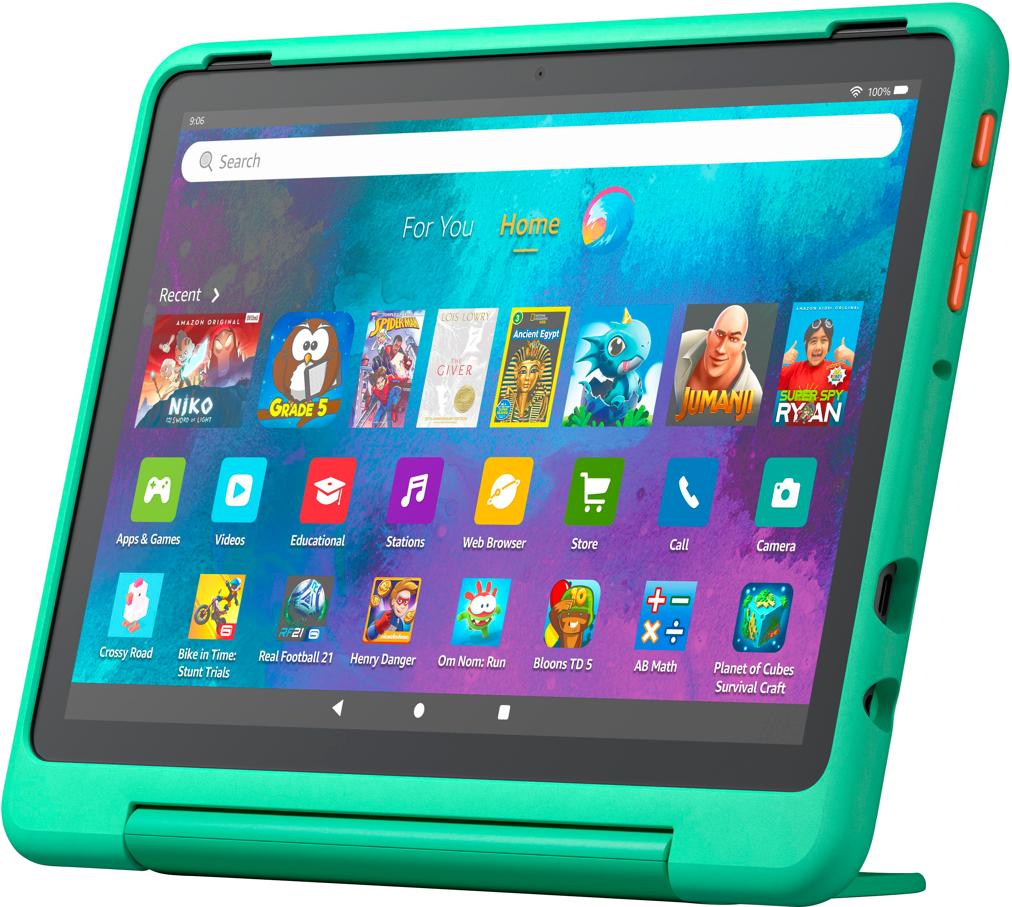 All-new  Fire 10 Kids tablet- 2023, ages 3-7 | Bright 10.1 HD screen  with ad-free content and parental controls included, 13-hr battery, 32 GB