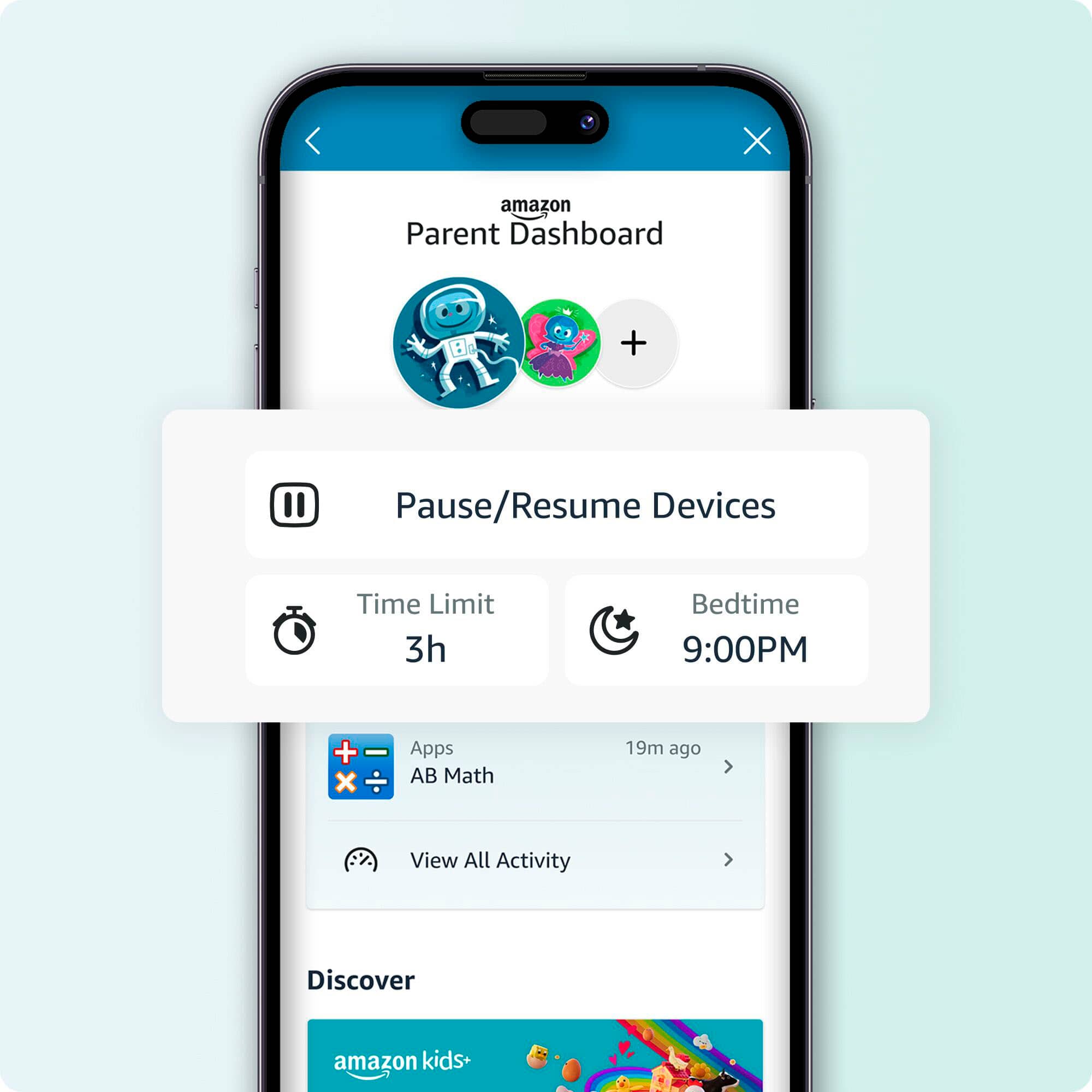 Alt View 15. Amazon - Fire HD 10 Kids Pro - 10.1" Tablet (2023 Release) - 32GB with Wi-Fi - Mint.
