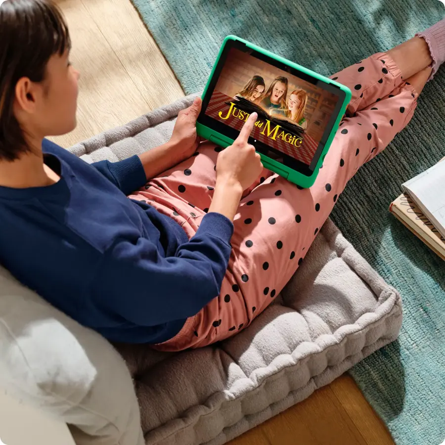 Alt View 12. Amazon - Fire HD 10 Kids Pro - 10.1" Tablet (2023 Release) - 32GB with Wi-Fi - Nebula.