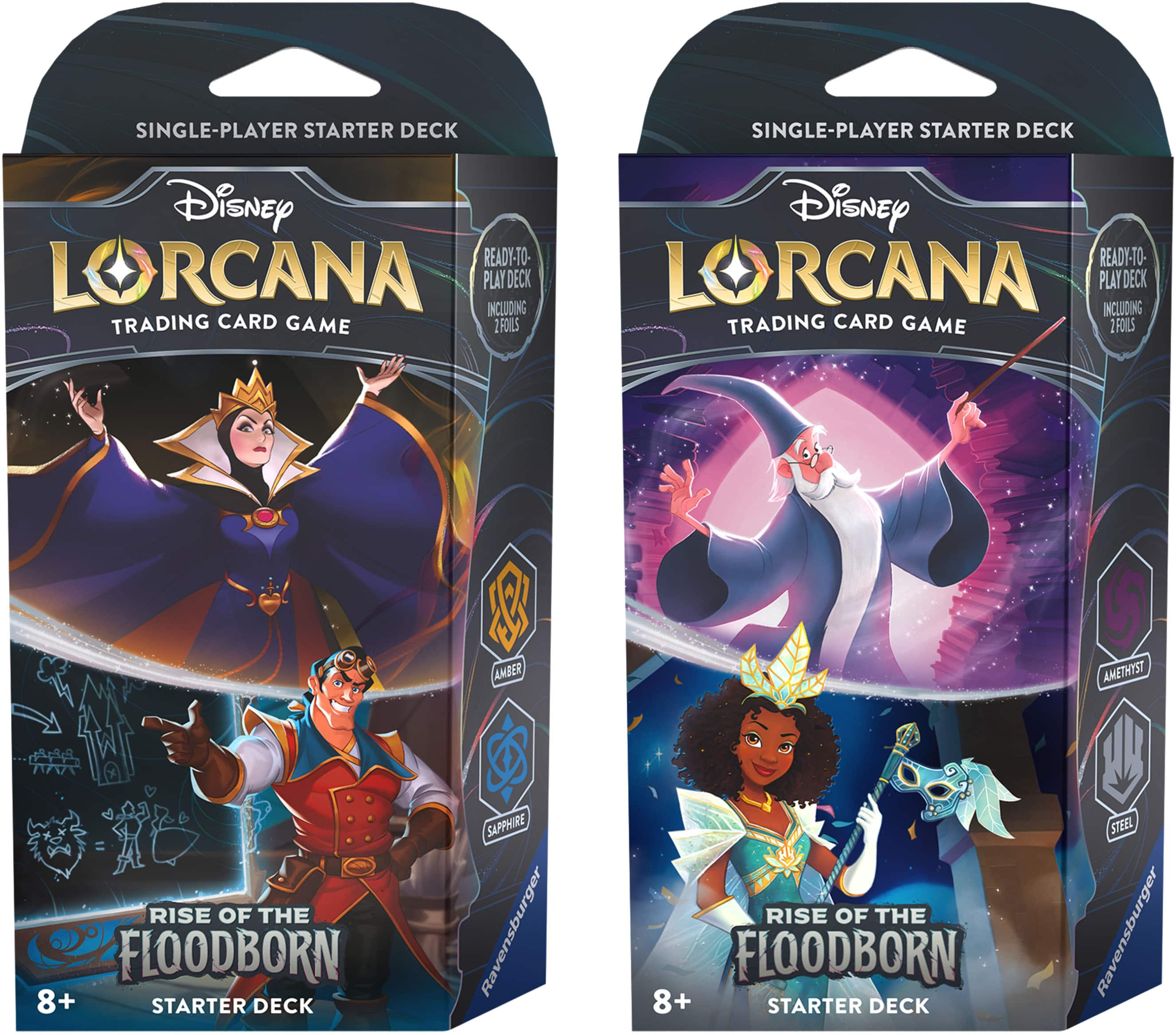 Lorcana TCG: Rise of The Floodborn Starter Deck (Amber Sapphire)