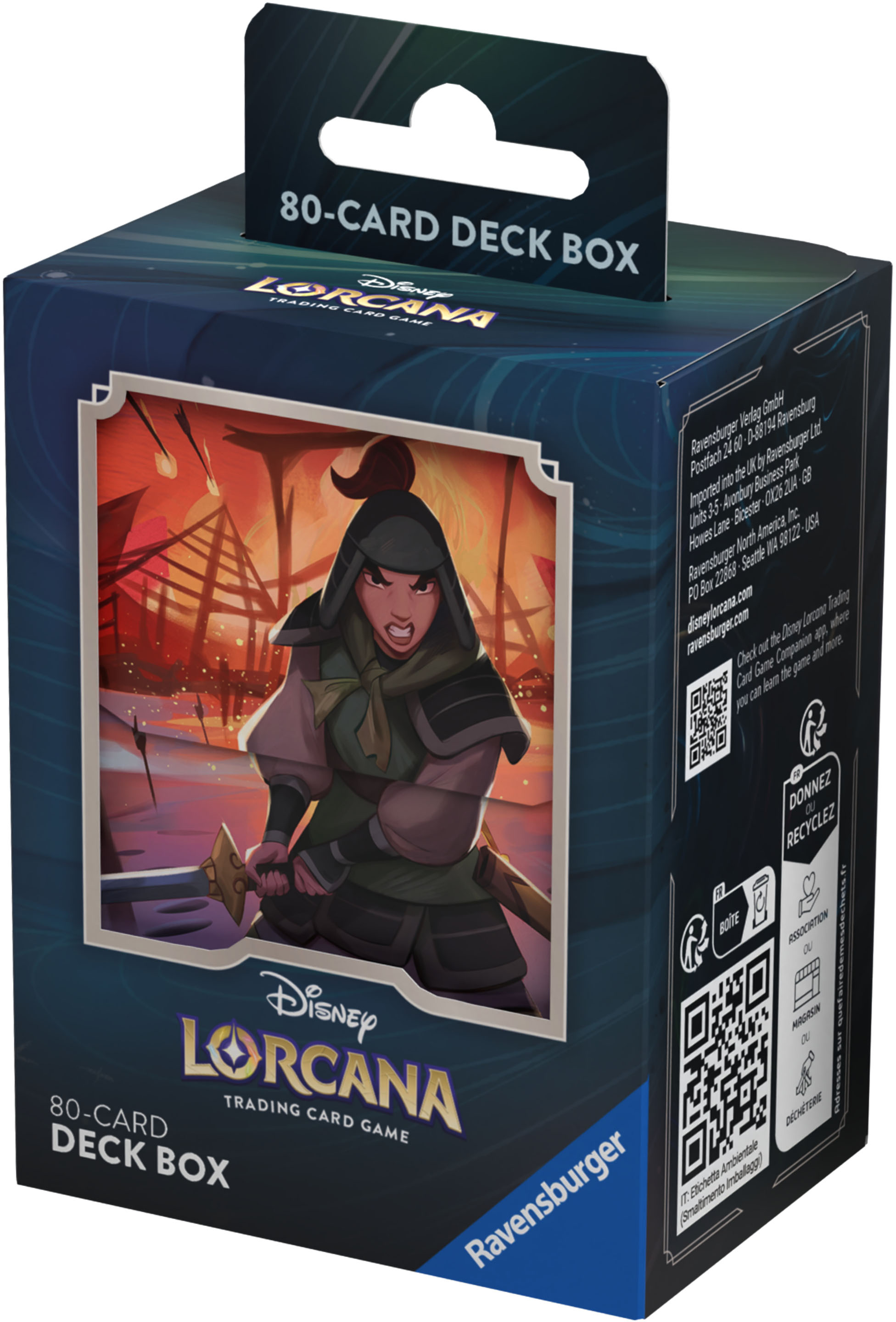 Disney Lorcana: Rise of the Floodborn Deck Box (Mulan) 11098261
