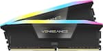 Front. CORSAIR - VENGEANCE RGB 32GB (2x16GB) DDR5 5600MHz C40 AMD EXPO & Intel XMP UDIMM Desktop Memory - Gray.