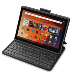 Amazon - Keyboard Case for Fire HD 10 (2023 Release) - Black - Front_Zoom