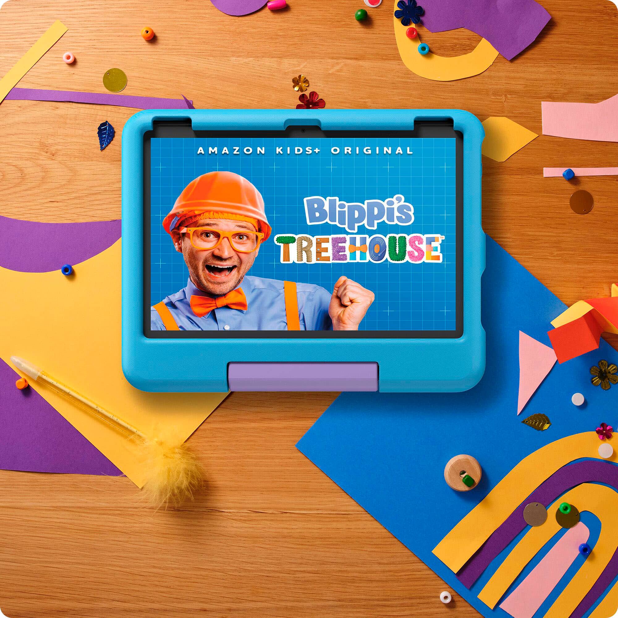 Alt View 12. Amazon - Protective Cover for Fire HD 10 Tablet Kids Edition (2023 Release) - Pink.