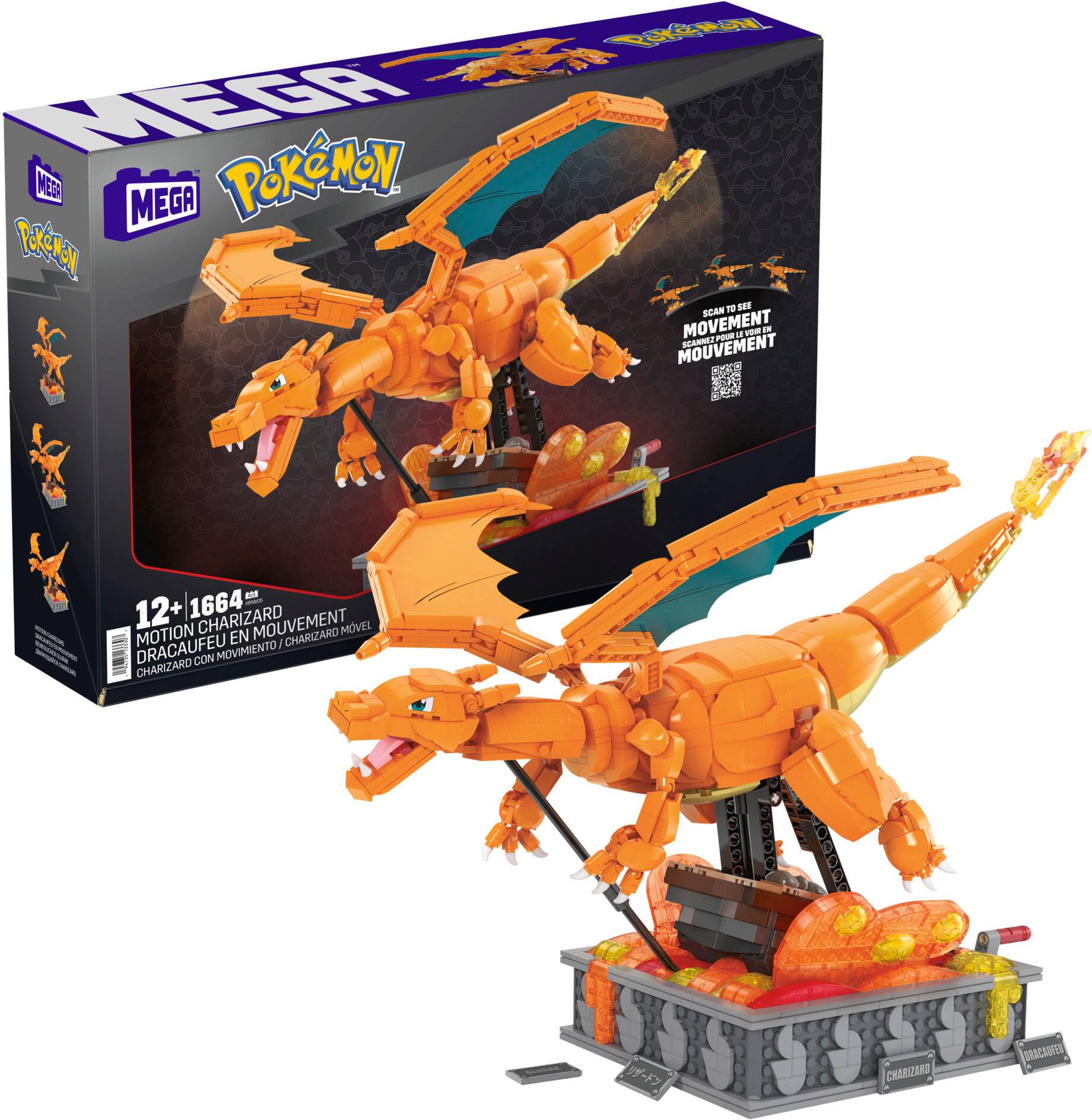 Conjunto de Construção Charizard Pokemon Mega Construx, Brinquedos