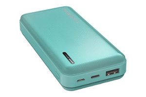 Chargeworx - 10,000mAh Dual USB Power Bank - Mint - Front_Zoom