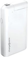 Chargeworx - 10,000mAh Dual USB Slim Power Bank - White - Front_Zoom