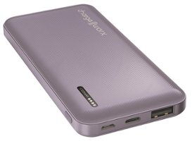 Chargeworx - 5,000mAh Dual USB Slim Power Bank - Lavender - Front_Zoom