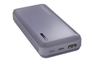 Chargeworx - 10,000mAh Dual USB Power Bank - Lavender - Front_Zoom