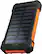 Alt View 1. Chargeworx - 10,000mAh Premium Solar Power Bank with built-in Dual USB Ports - Black.