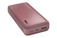 Chargeworx - 10,000mAh Dual USB Power Bank - Ash Rose - Front_Zoom