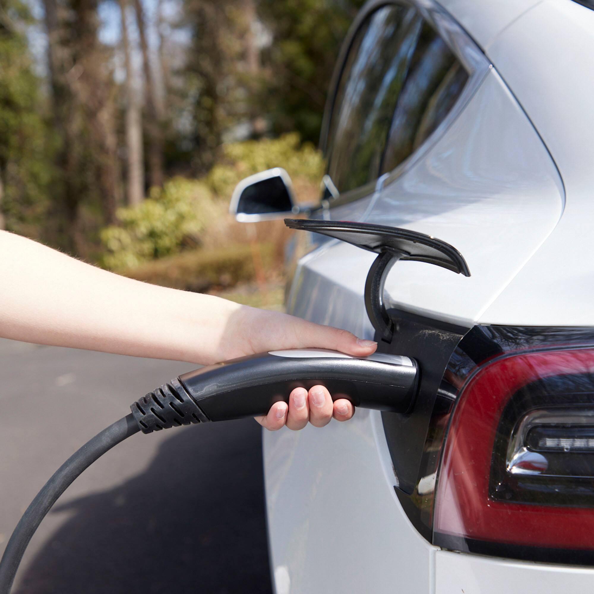 Alt View 16. Lectron - Tesla Level 1 NEMA 5-15 Electric Vehicle (EV) Charger - up to 15A- 16' - Black.