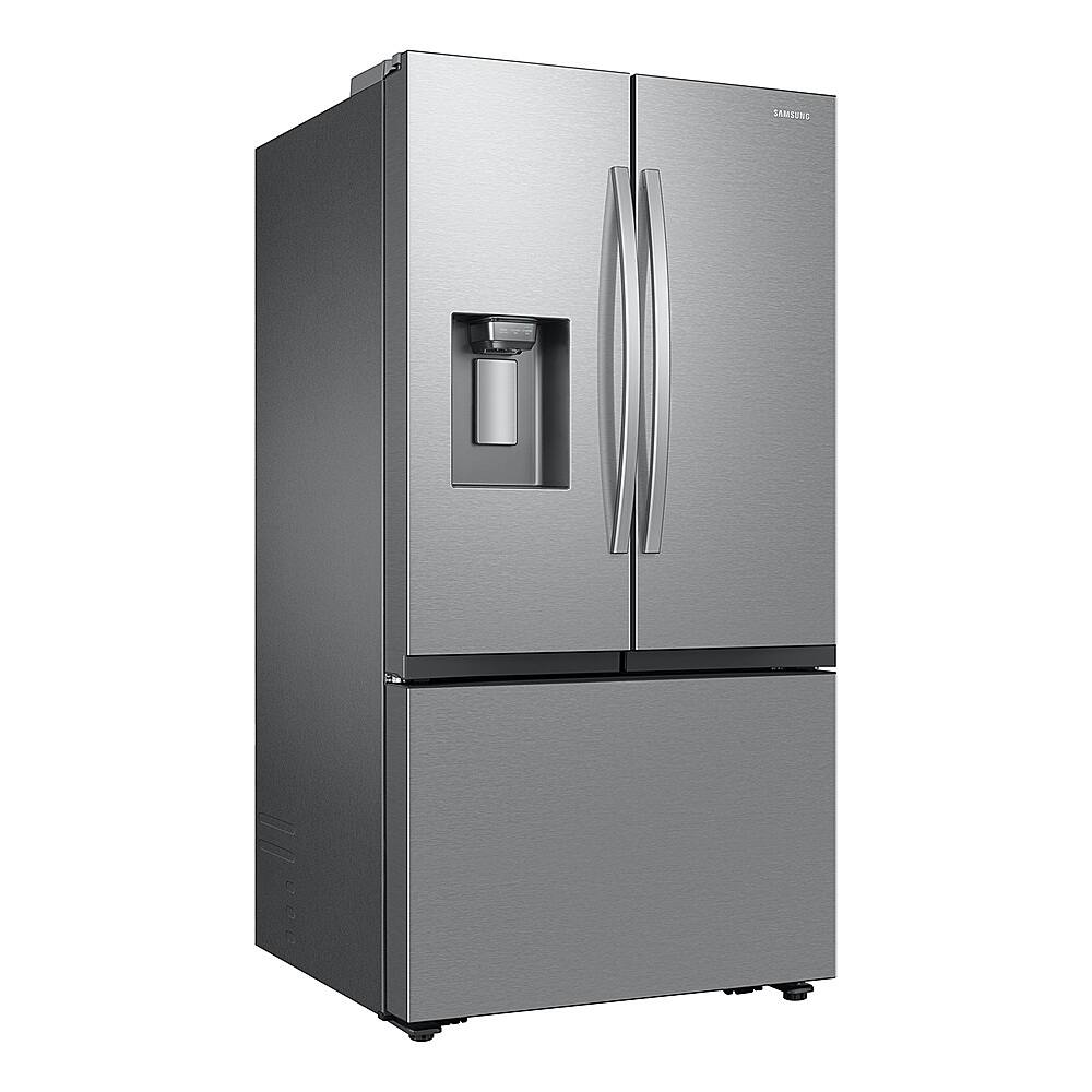 Alt View 12. Samsung - Open Box 31 cu. ft. 3-Door French Door Smart Refrigerator with Four Types of Ice - Stainless Steel.