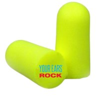 3M - 12-Pack Foam Earplugs with Black Laser-engraved keychain container - Neon Yellow/Orange - Front_Zoom