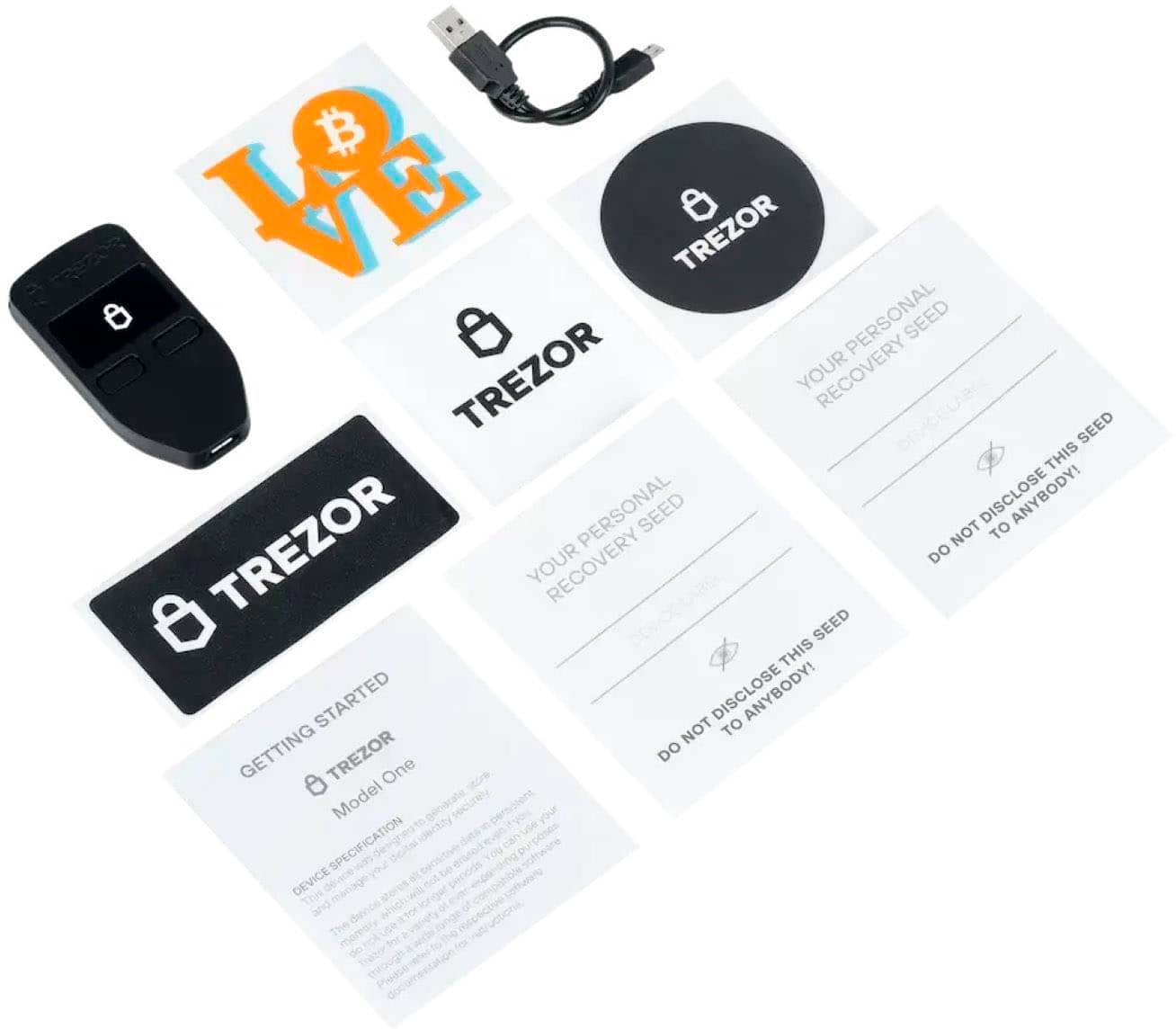 Alt View 13. Trezor - Model One - Crypto Hardware Wallet - Black.