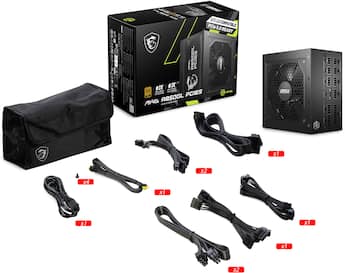 MSI MAG A850GL PCIE5 850W Full Modular ATX 3.1 Ready 80 Plus Gold MSI MAG A850GL PCIE5 850W Full Modular ATX 3.1 Ready 80 Plus Gold