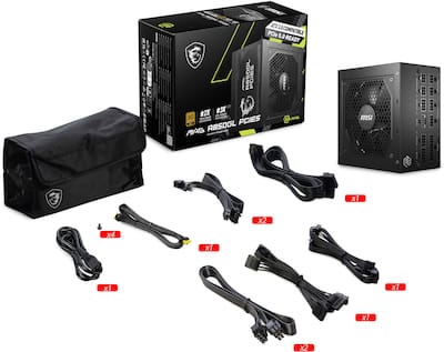 MSI MAG A850GL PCIE5 850W Full Modular ATX 3.1 Ready 80 Plus Gold MSI MAG A850GL PCIE5 850W Full Modular ATX 3.1 Ready 80 Plus Gold
