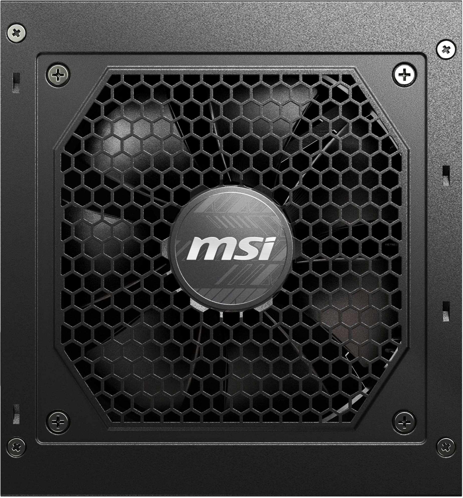 Alt View 17. MSI - A65GL 650W Full Modular 80 Plus Gold Power Supply - Black.