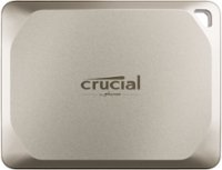 Crucial - X9 Pro for Mac 2TB External USB-C SSD - Starlight - Front_Zoom