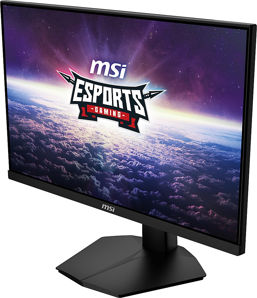 Left View: MSI - G244F 24" LCD FreeSync Premium 170Hz 1ms Gaming Monitor(DisplayPort,HDMI) - Black
