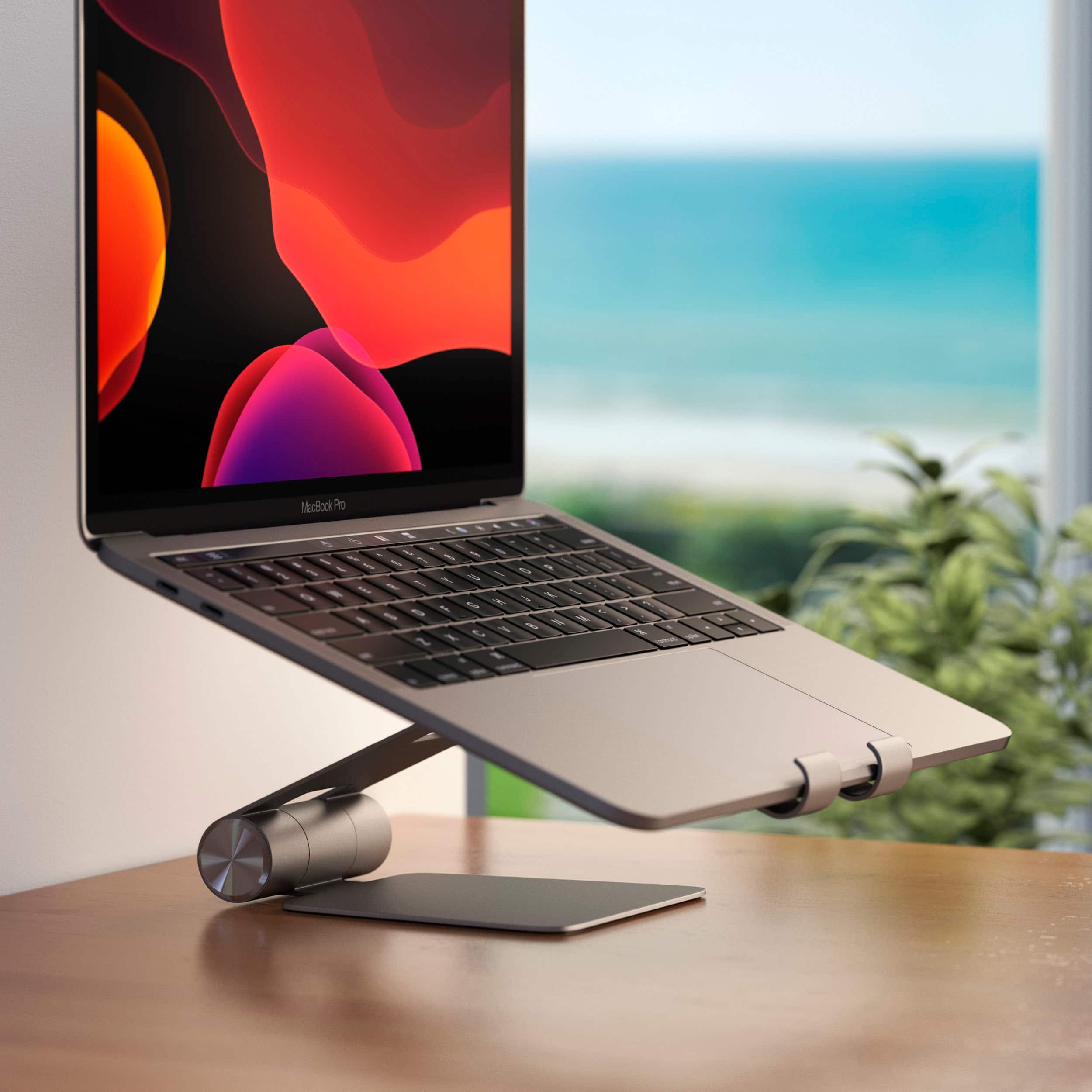 Alt View 13. Satechi - R1 Aluminum Multi-Angle Foldable Tablet Stand - Compatible with iPad Pro, iPad Air, iPad Mini, iPhones and tablets - Space Gray.