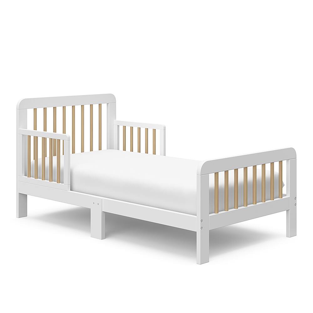 Best Buy Storkcraft Pasadena Toddler Bed White Driftwood 05361 171   6562470 Sd 