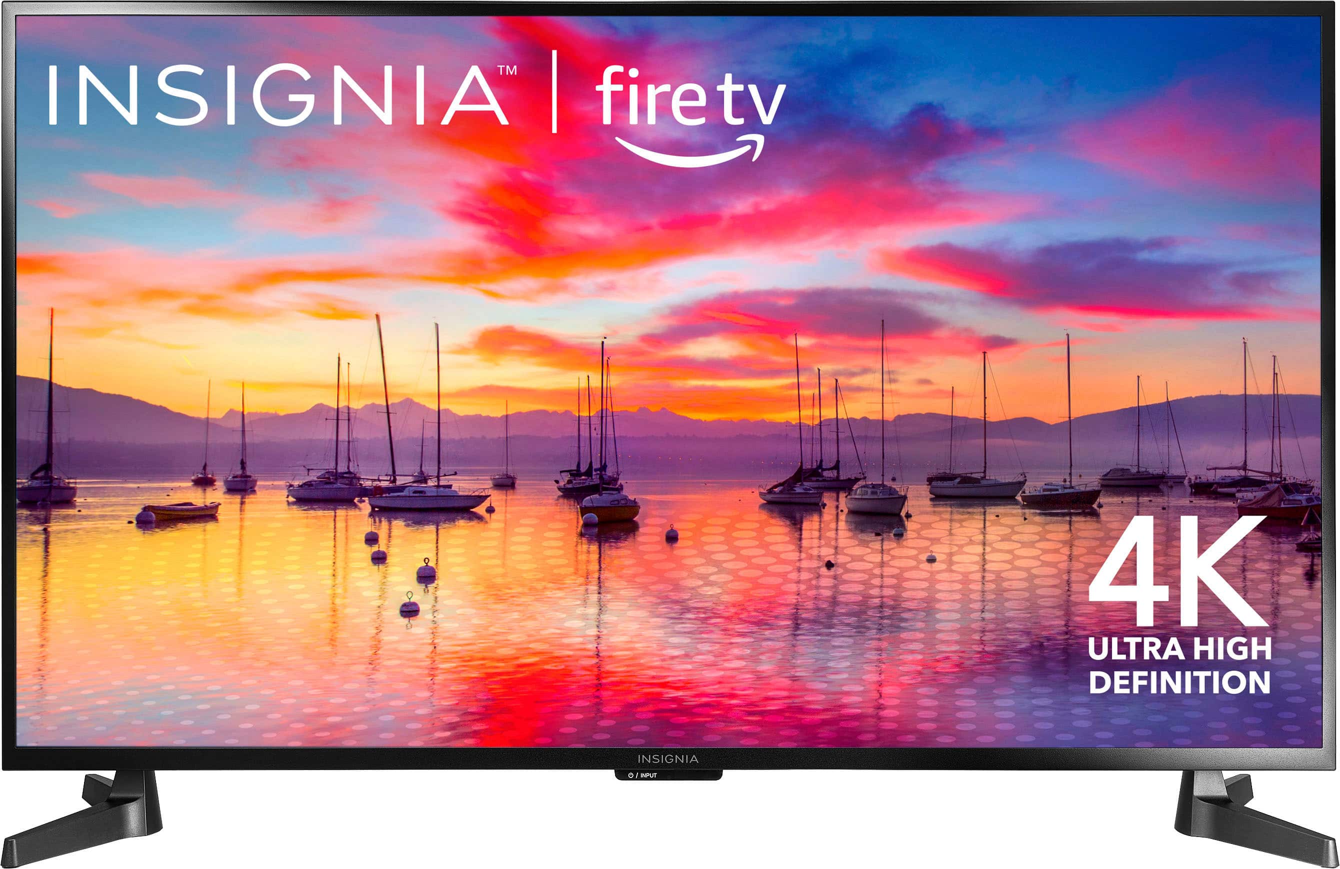 Front. Insignia™ - 43" Class F30 Series LED 4K UHD Smart Fire TV - Black.