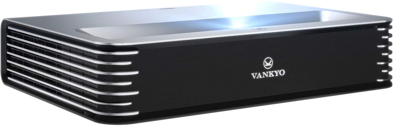 Front. Vankyo - Vista T4 4K UNative Triple Laser Ultra Short Throw Projector, Smart Content TV Stick Included - Silver.