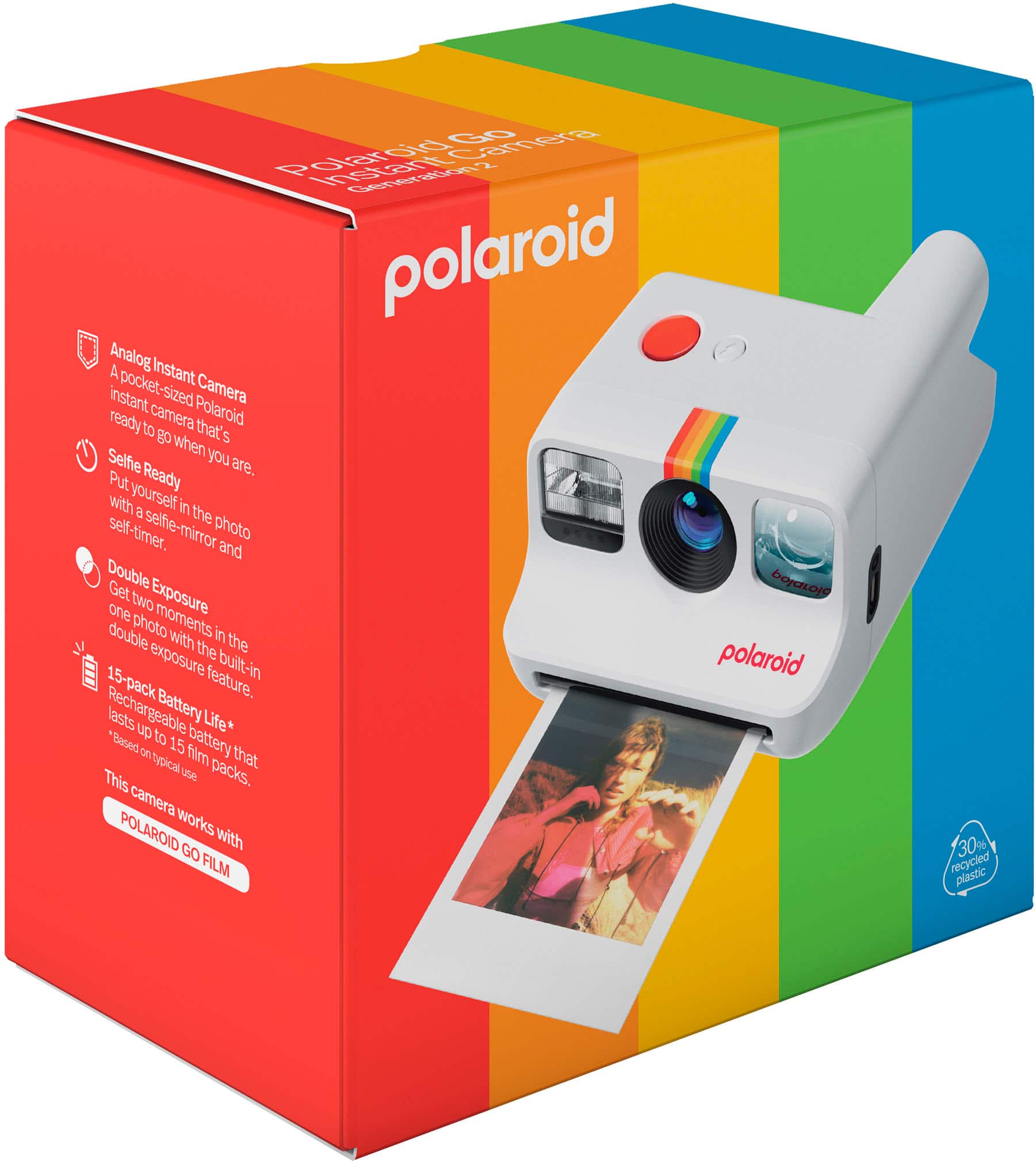 Alt View 2. Polaroid - Polaroid Go Generation 2 - White.